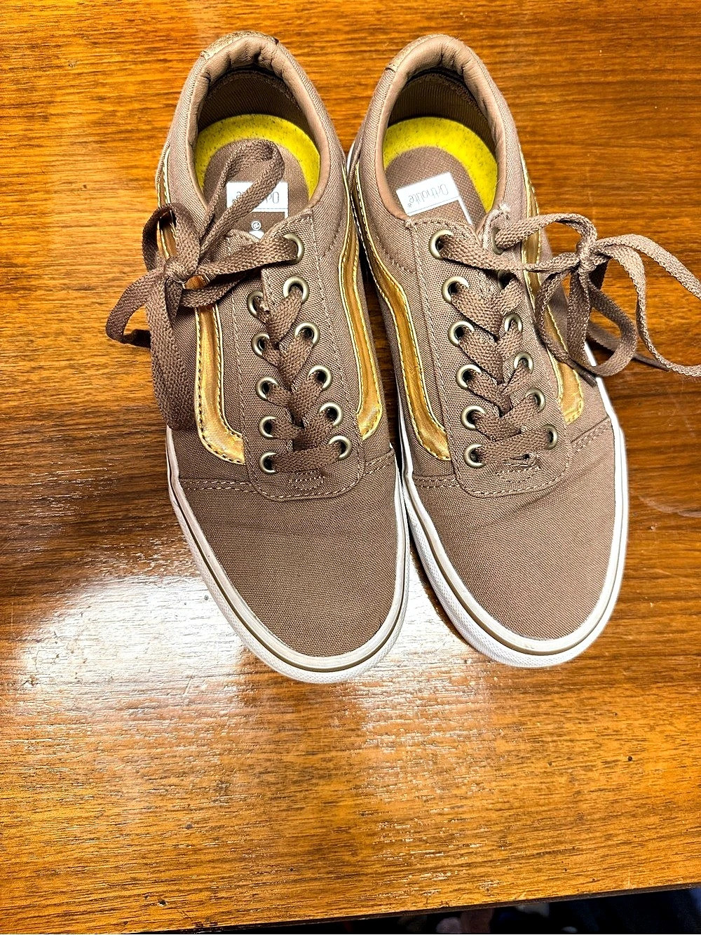 Vans Old Skool Golden Brown / Metallic Gold Sneakers US 6.0